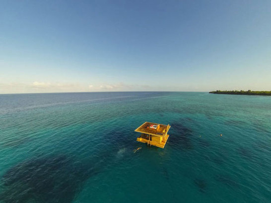 360度无敌海景 奔巴岛海上漂浮旅馆